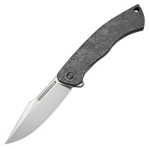 We Knife Co. Essential Knight Folder Gray Titanium W/Etched Pattern Handle Satin M390 Blade WE24003-3