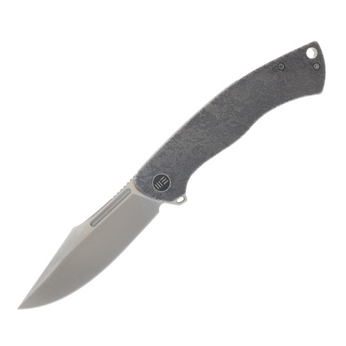 We Knife Co. Essential Knight Folder Gray Titanium W/Etched Pattern Handle Satin M390 Blade WE24003-3