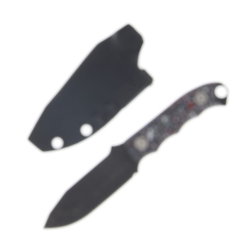 Half Face Blades Disaster Cub Nebula 3.1in Plain Black Modified Drop Point 1