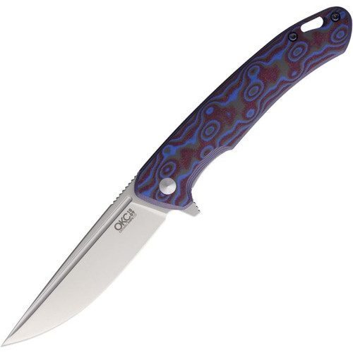 Ontario Knife Co Outcast Blue - Brown 3.5in Plain Black Drop Point ON9005