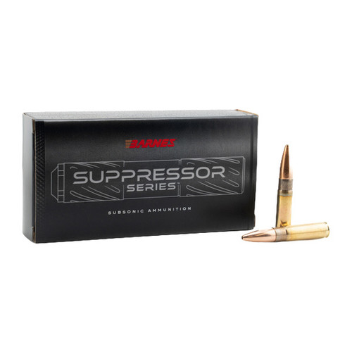 Barnes Bullets Suppressor Series 300 Blackout Rifle Ammunition 20 Rounds Brass Centerfire 220 Grain Sierra MatchKing 