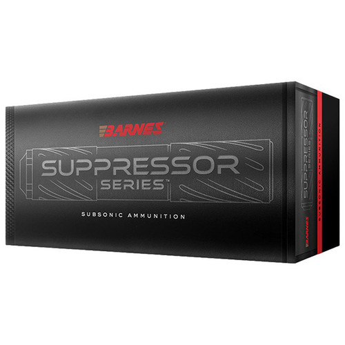 Barnes Bullets Suppressor Series .308 Winchester Rifle Ammunition 20 Rounds Brass Centerfire 205 Grain Sierra GK HPBT Subsonic Expanding