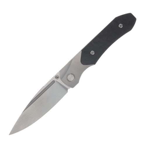 Griffin X Series 1946 Slipjoint Folding Knife Hand Rubbed Satin S90V/Light Stonewash Titanium with Marbled Carbon Fiber Inlay GRIFF1946HRLSMCF