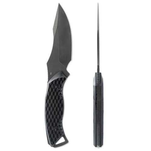 Skallywag Crows Nest 2.0 Fixed Blade Knife Blackout D2/G-10 SWCROWSNESTBLK