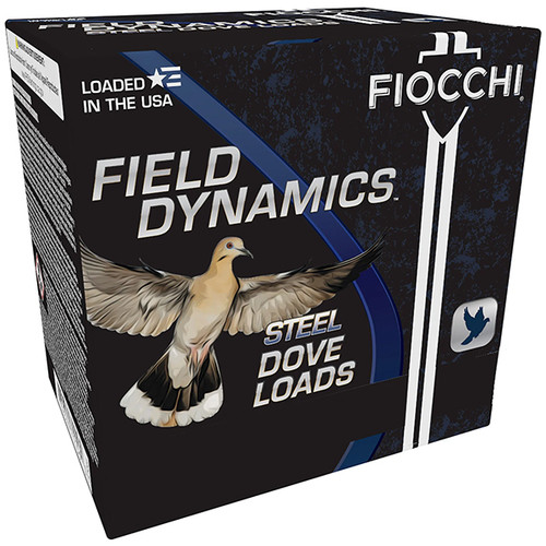 Fiocchi Steel Dove Loads 12 Gauge Shotgun Ammunition 25 Rounds 2-3/4in 1-1/8oz  #7 Steel Shot 
