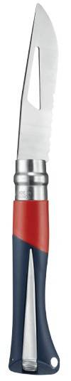 Opinel No. 09 Ocean Folding Knife Red W/Marlin Spike Part Serrate Blade OP003262