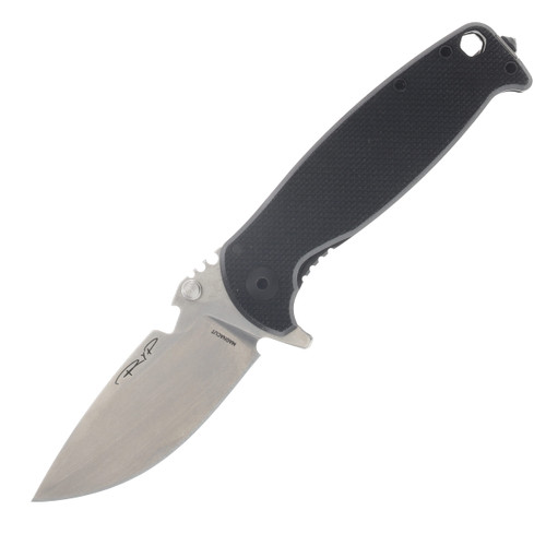 DPX Gear Hest 4.0 Framelock Folder Black Textured G-10 STN WSH Magnacut Blade DPXHSF401 