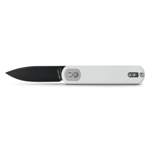 Vosteed Corgi Trek Lock Folding Knife White G10  Black STN WSH 14C28N Drop Point