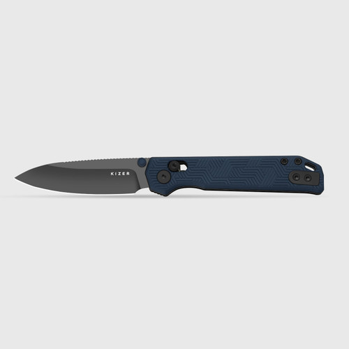 Kizer Begleiter 2.9 Folding Knife Matte DLC Ultra S35VN/Blue Aluminum KI3458.2CDA1