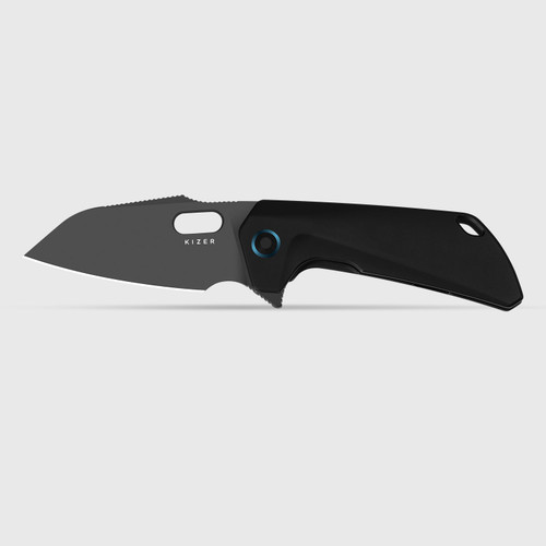 Kizer Takahe Folding Knife Matte Black DLC S35VN/Black Titanium KI3701A2