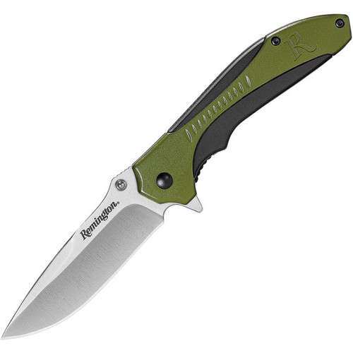 Remington Sportsman Linerlock Satin Drop Point/Green and Black R15672