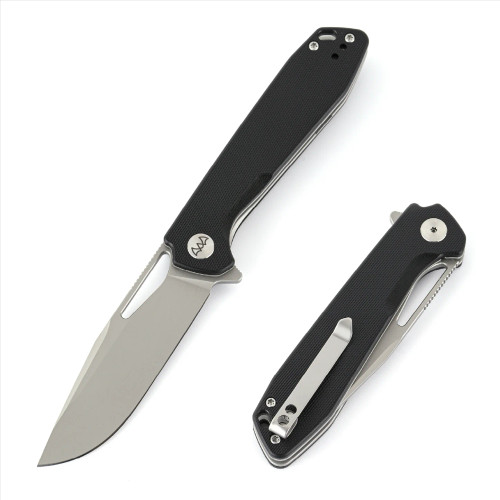 Wixco Ragnar Folding Knife Bead Blast 14C28N Blade Black G10 Handle