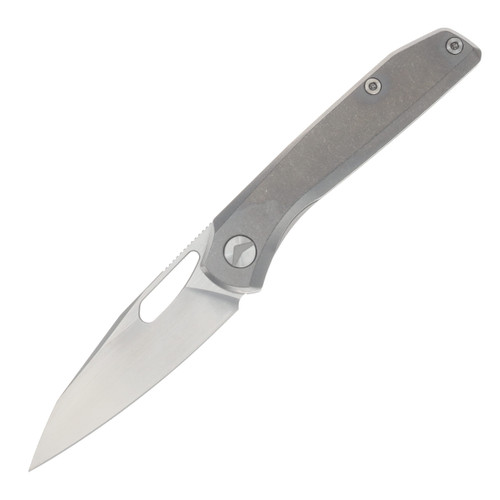 Ferramonster Xandros Folder Hand Rubbed Satin S90V Blade Bead Blast STN WSH TI Handle FM23007-A