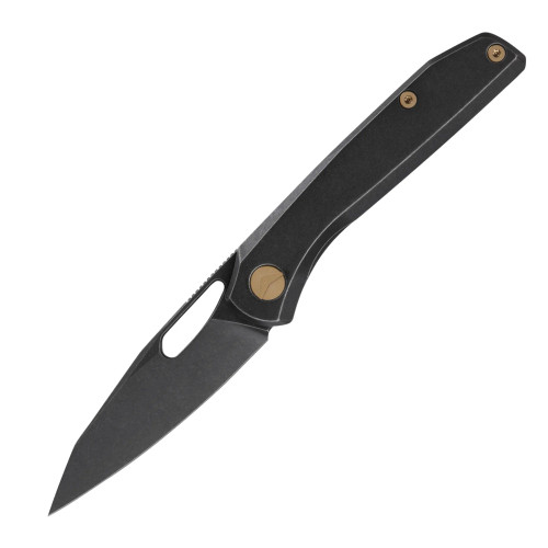 Ferramonster Xandros Folder Black STN WSH S90V Blade Black STN WSH TI Handle
