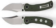 Kizer Pioneer Folder Olive Green G-10 Handle STN WSH and Blasted 14C28N Blade ZX-FK03M2
