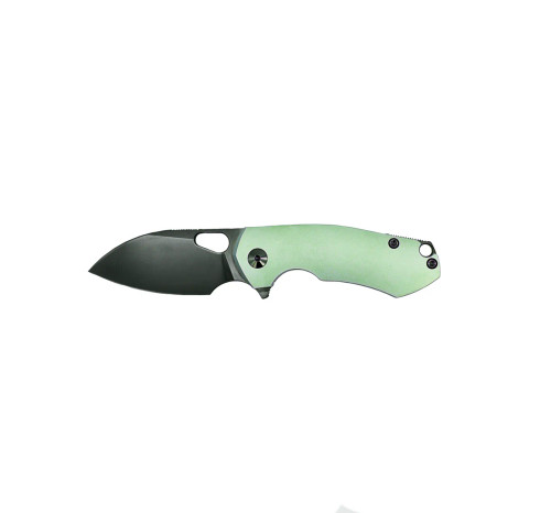 GiantMouse ACE Riv Framelock Folder Mint Green Anodized TI Handle Black DLC S90V Blade