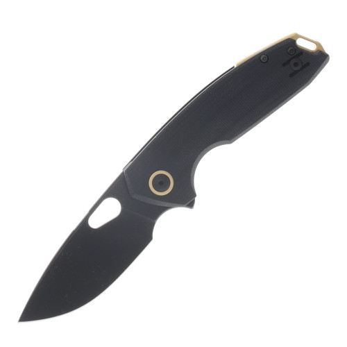 GiantMouse ACE Tribeca Folder PVD Magnacut Blade Double Black Canvas Micarta Handle GMTRIBECA-BLACKOUT