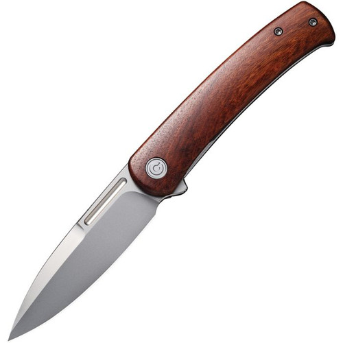 CIVIVI Cetos Framelock Folding Knife Bead Blast Spear Point/Cuibourtia Wood C21025B-4