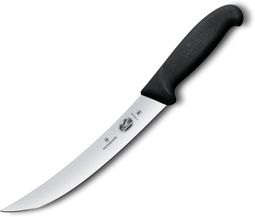 Victorinox 8-inch Black Fibrox Breaking Knife (Blister Pack)