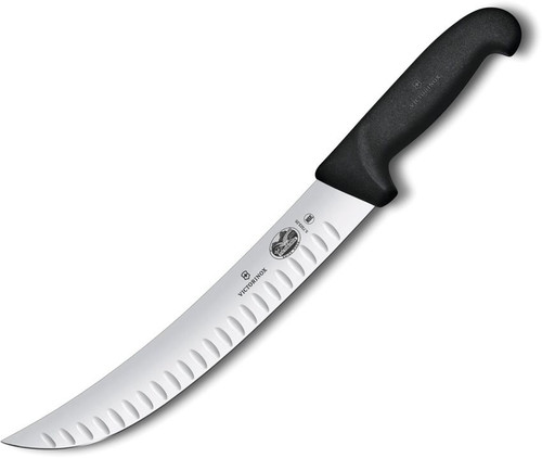 Victorinox 10-inch Black Fibrox Granton Edge Cimeter (Blister Pack
