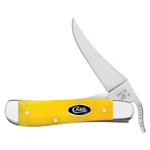 Case XX Yellow Smooth Bone RussLock Folding Knife CA20033