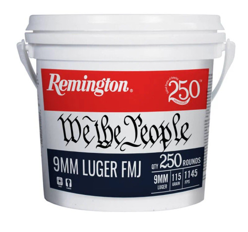 Remington 9mm 115gr FMJ We The People 250rd Bucket