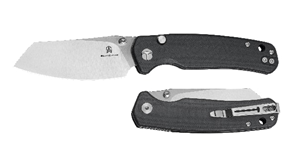 Bestech Cicada's Wing Top Liner Lock Folder Black G-10 Handle Satin 10Cr15CoMoV Blade BMK24B