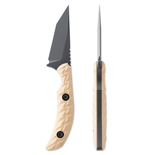 Toor STR T Fixed Knife FDE G-10 Handle Black Gunkote CPM M4 Blade W/Sheath STRTFDE