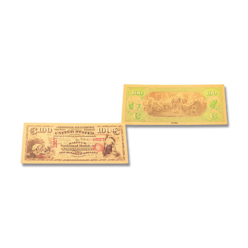 24K Gold North Carolina One Hundred Dollar Foil Certificate CPRR24