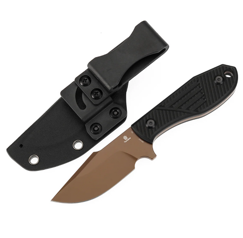 Tenable Tiny Dancer Fixed Blade Knife Rose Gold D2/Black G-10