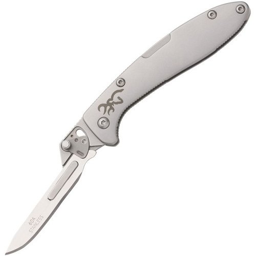 Browning Scalpel Linerlock Folding Knife with Replaceable Blades BR0463B