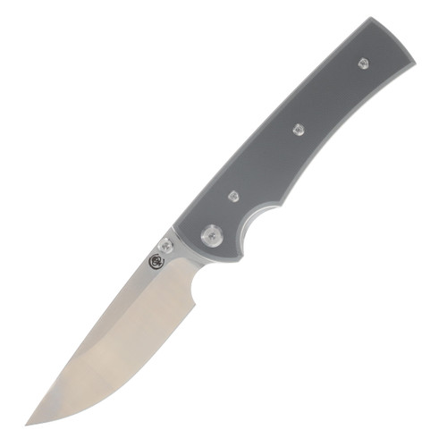 Chaves Knives Blue Label Liberation 229 - Satin/SW Drop Point / Charcoal Gray G-10 CK-2A2-1B2A-1C0-15F