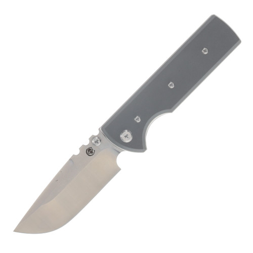 Chaves Knives Blue Label N.T.A.K. - Satin/SW Drop Point / Charcoal Gray G-10 CK-1D2-1B2A-1C0-15F