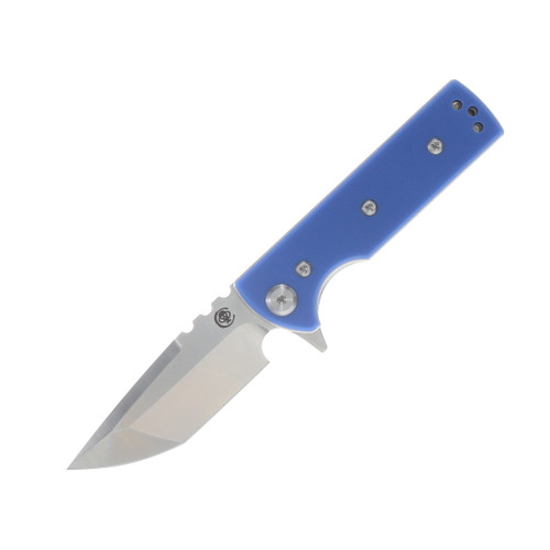 Chaves Blue Label T.A.K. Linerlock Folding Knife Satin Tanto/Blue G-10 CK-1C2-2B2A-1CO-5F