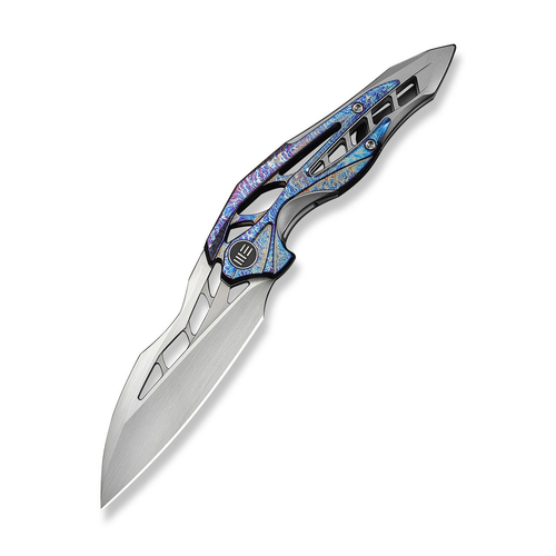 WE Knife Co Arrakis Folder Gray Integral TI Handle W/Flamed TI Inlay Satin Vanax Blade