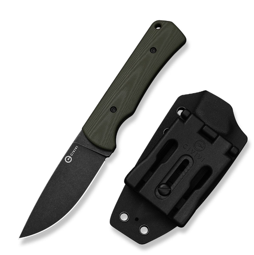 CIVIVI Jencks OD Green G-10 Handle Black Stonewashed 14C28N Blade C24051-2