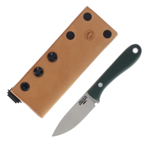 Lishen Knives Little Holston Drop Point Fixed Blade Forest Green G-10 Handle LKN0GGRHAP