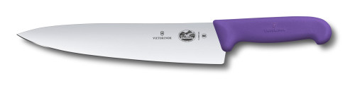 Victorinox Fibrox Pro Chef's Knife 10in Blade Purple TPE Handle 5.2005.25B