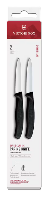 Victorinox Swiss Classic 3.25-inch Paring Knife 2-Pack (Black Handles)
