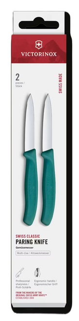 Victorinox Swiss Classic 3.25-inch Paring Knife 2-Pack (Green Handles)
