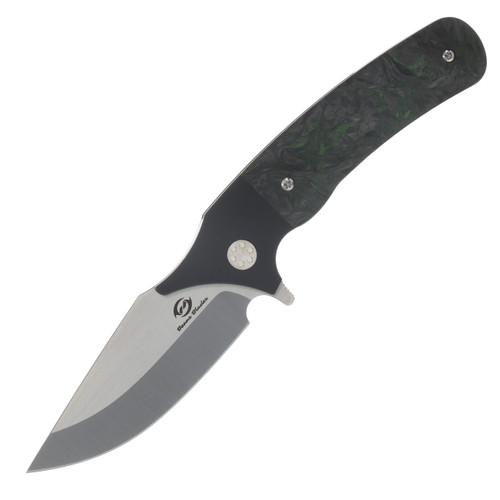 Beans Blades Javelin Folder - Carbon Fiber Dark Matter Handle Satin M390 Blade BBJAVELINCFDM