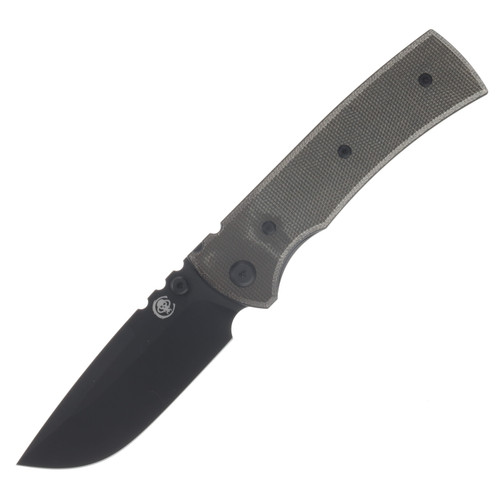 Chaves Redencion 229 Green Micarta Handle Elmax Blackout Drop Point Blade CK-1A2-1C2A-4C1-2B
