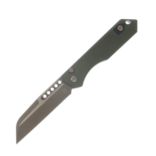 Heretic Jinn Automatic Knife Bronze Blade/OD Green Chassis H113-7A-GRN