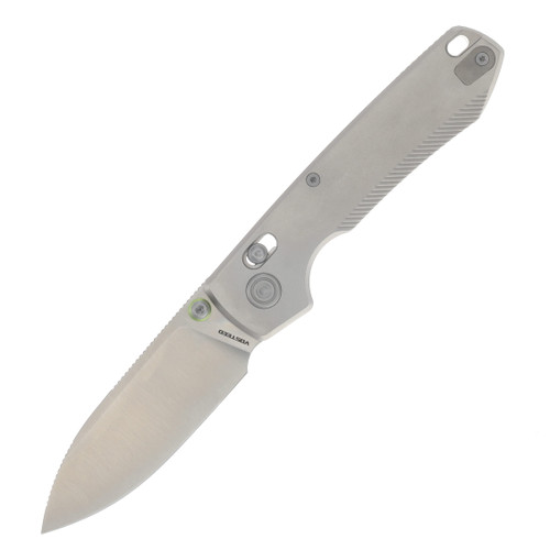 Vosteed TiSlim Raccoon Crossbar Lock Folding Knife Satin 154CM/Gray Titanium A4501