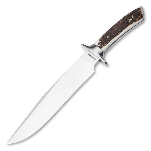Boker Arbolito Toro HX Fixed Blade Knife W/Sheath Stag Handle BK02BA595HX