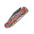 Kizer SMKW Exclusive Miami Vibes Drop Bear Folder Multi Colored Micarta W/Vortex Pattern V3619.2CCE2