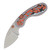 Kizer SMKW Exclusive Miami Vibes Microbe Folder Multi Colored Micarta W/Vortex Pattern V2742E1