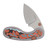 Kizer SMKW Exclusive Miami Vibes Microbe Folder Multi Colored Micarta W/Vortex Pattern V2742E1