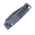 Vosteed Porcupine Modswap Folder Black Stonewash 154CM Blade Blue G10 Handle A3102