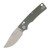 Vosteed Porcupine Modswap Folder Stonewash 154CM Blade Green Micarta Handle A3104